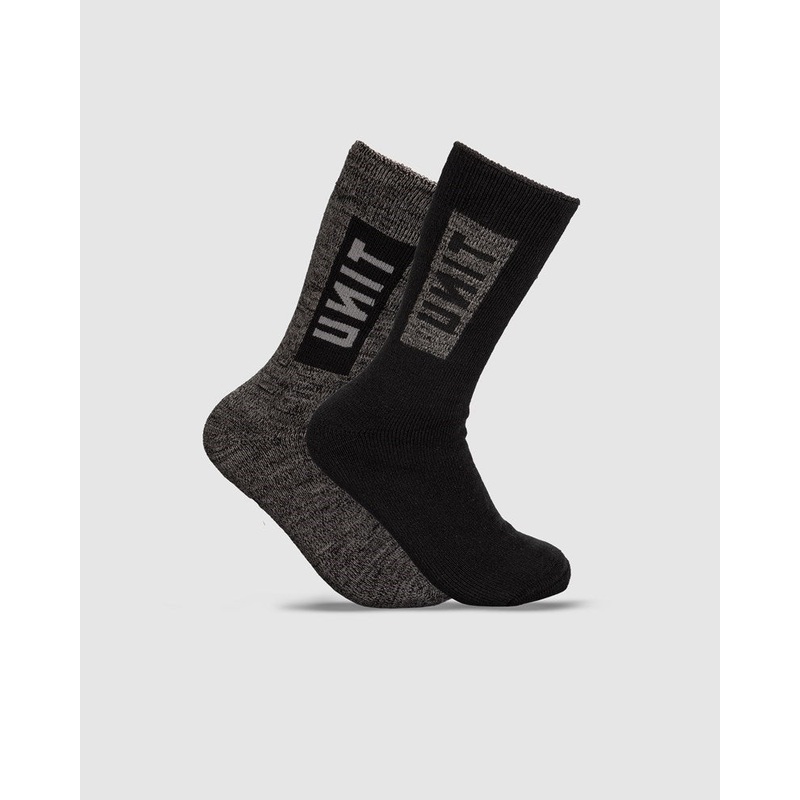 Unit Ultra Thick 2 Pack Bamboo Socks MULTI 7 to 11