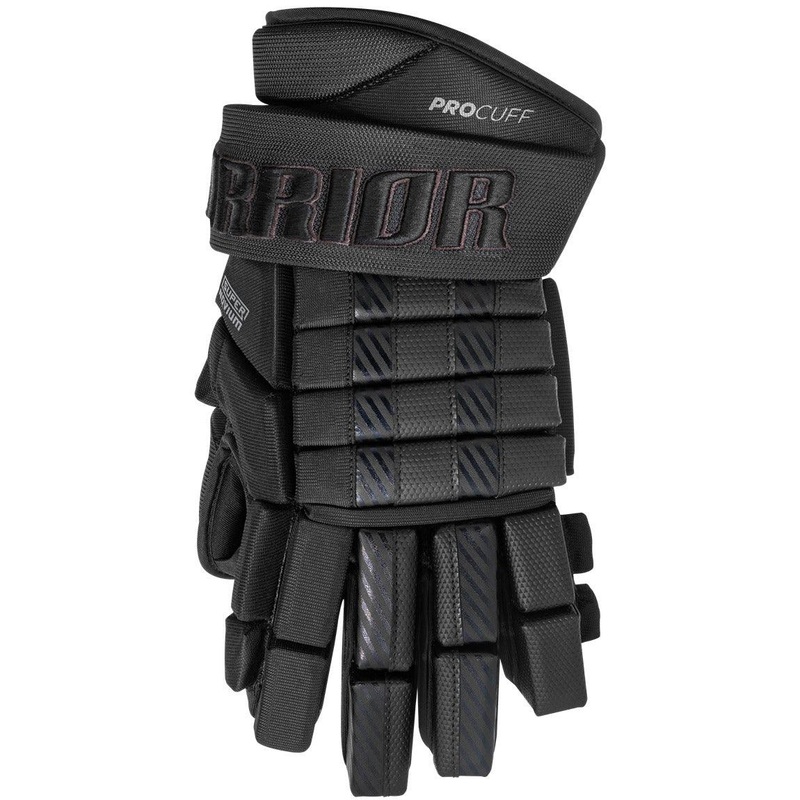 Warrior Super Novium Hockey Gloves – Junior 10 Black