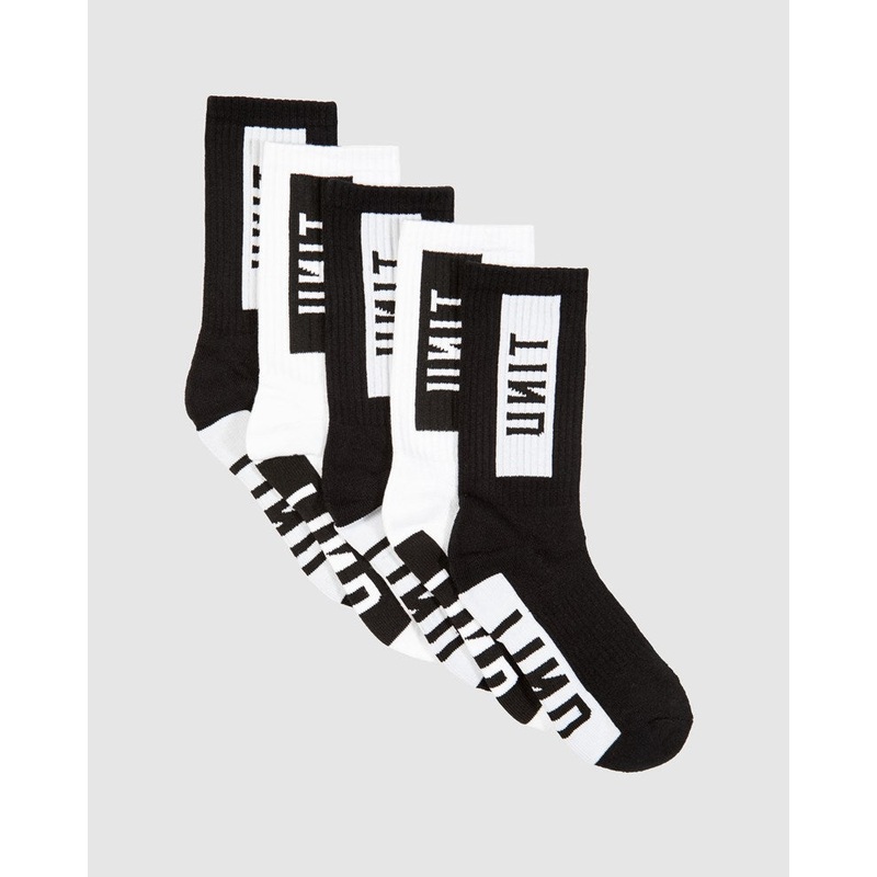 Unit Fixed Bamboo Youth Hilux 5 Pack Socks MULTI ONE SIZE