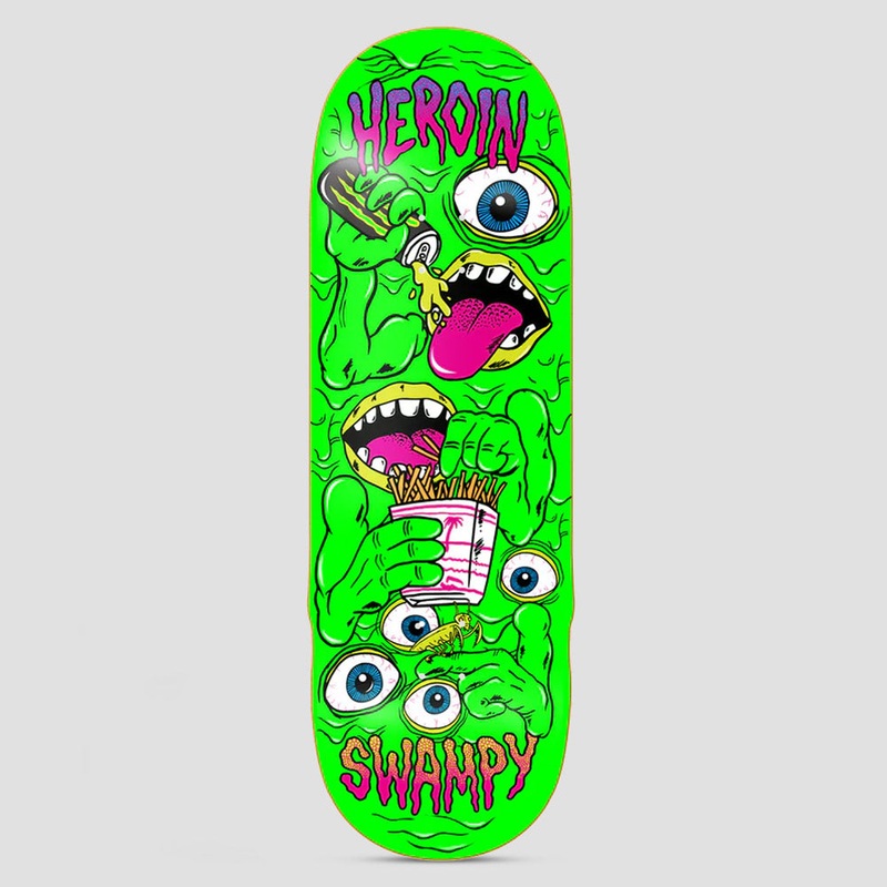 Heroin 10.25 Swampy Mutate or Die Skateboard Deck