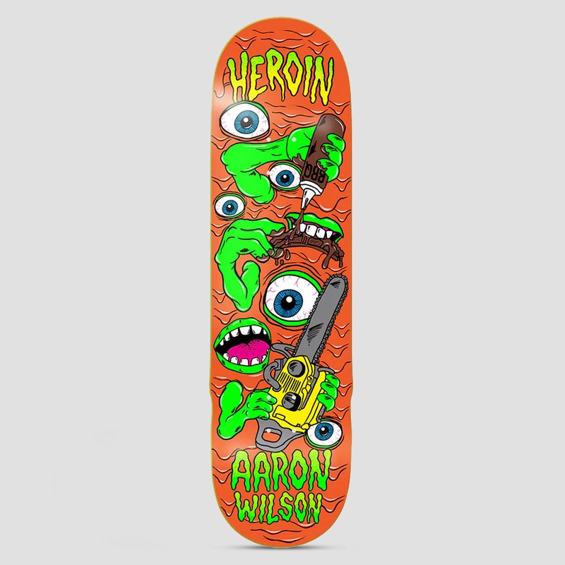 Heroin 8.5 Aaron Wilson Mutate or Die Skateboard Deck