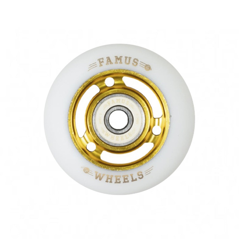 Metal Core 64mm/88A 4-pack + bearings gold