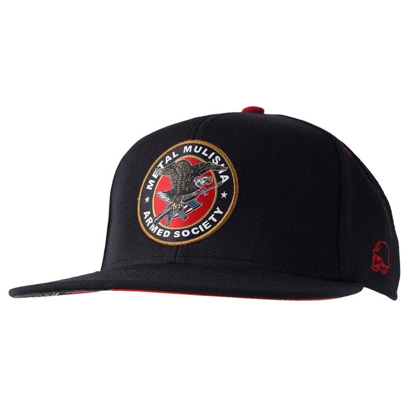 Metal Mulisha Armed Eagle Snapback Hat BLACK OSFM