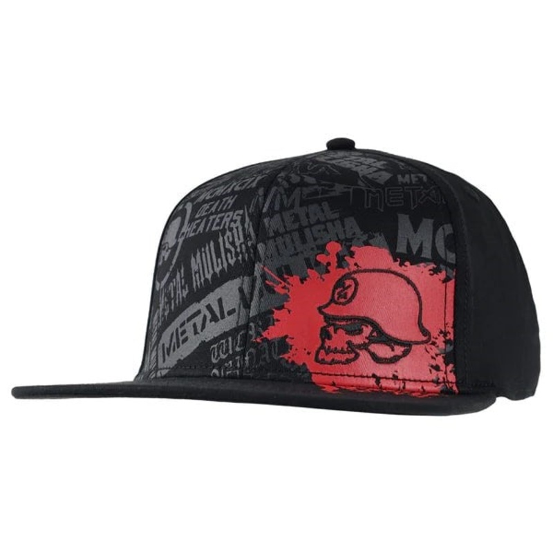 Metal Mulisha Compound Flex Hat BLACK RED S/M