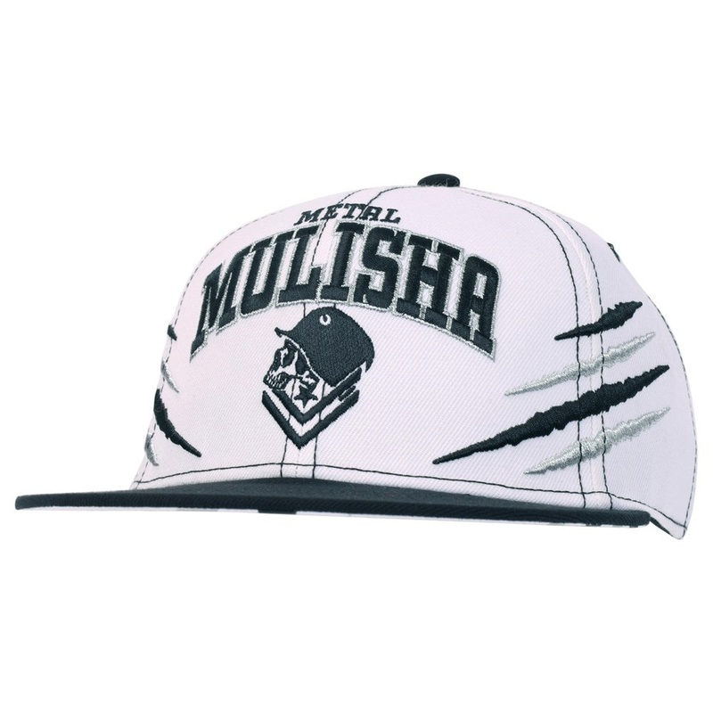 Metal Mulisha Ripped FlexSnap Hat WHITE OSFM
