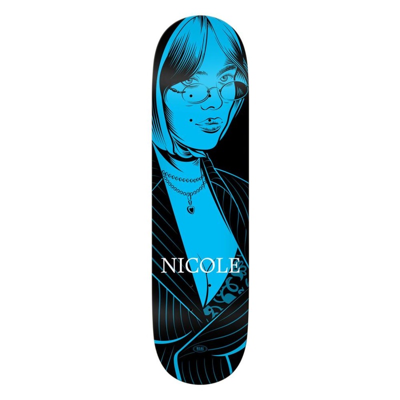 Real Nicole Crush Twin Nose Skateboard Deck – 8.25″