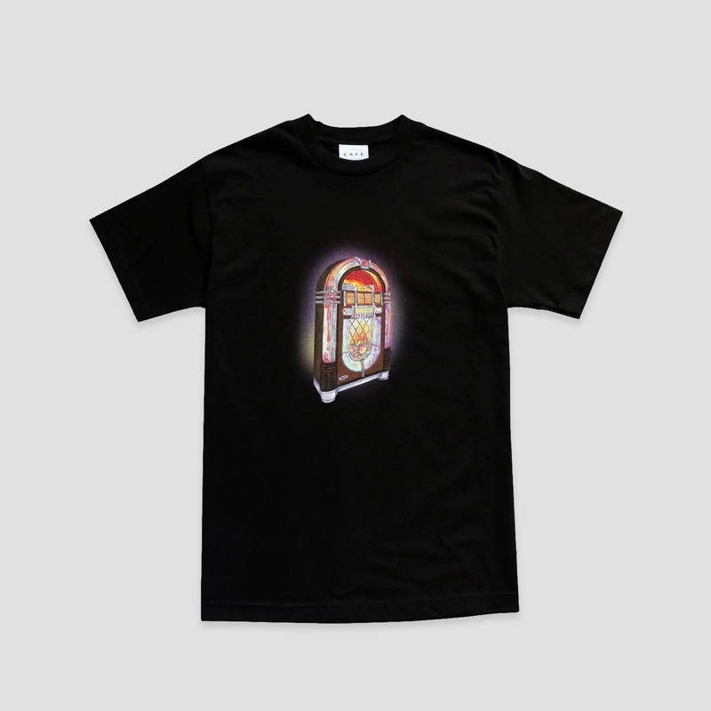 Skateboard Cafe Jukebox T-shirt Black Small