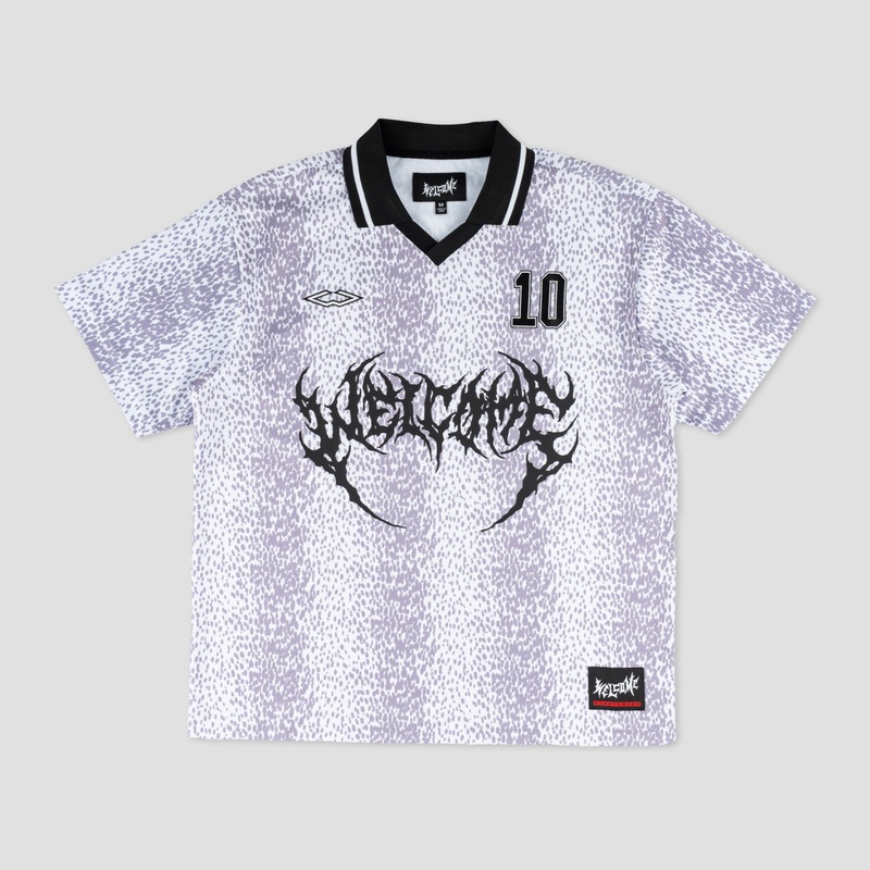 Welcome Penalty Soccer Jersey White / Lavender Small