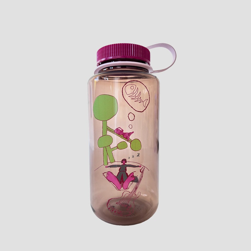 Frog Nalgene Water Bottle Mocha