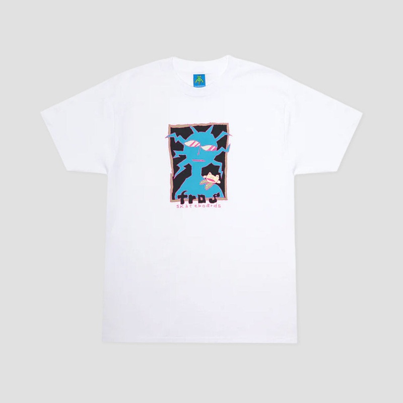 Frog Shoulder Frog T-Shirt White Small