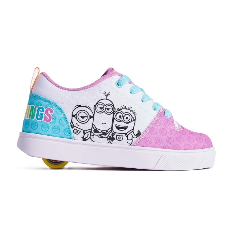 Heelys X Minions Ezzential – White/Purple/Sky Blue UK 12J