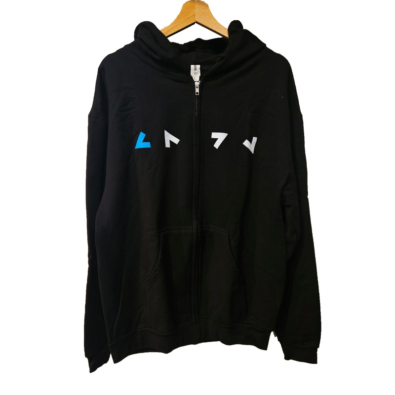Rolling Glyph Lightweight Zip Hoodie XS