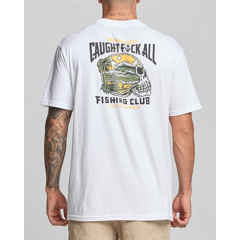 The Mad Hueys Fk All Club Member Tee WHITE S