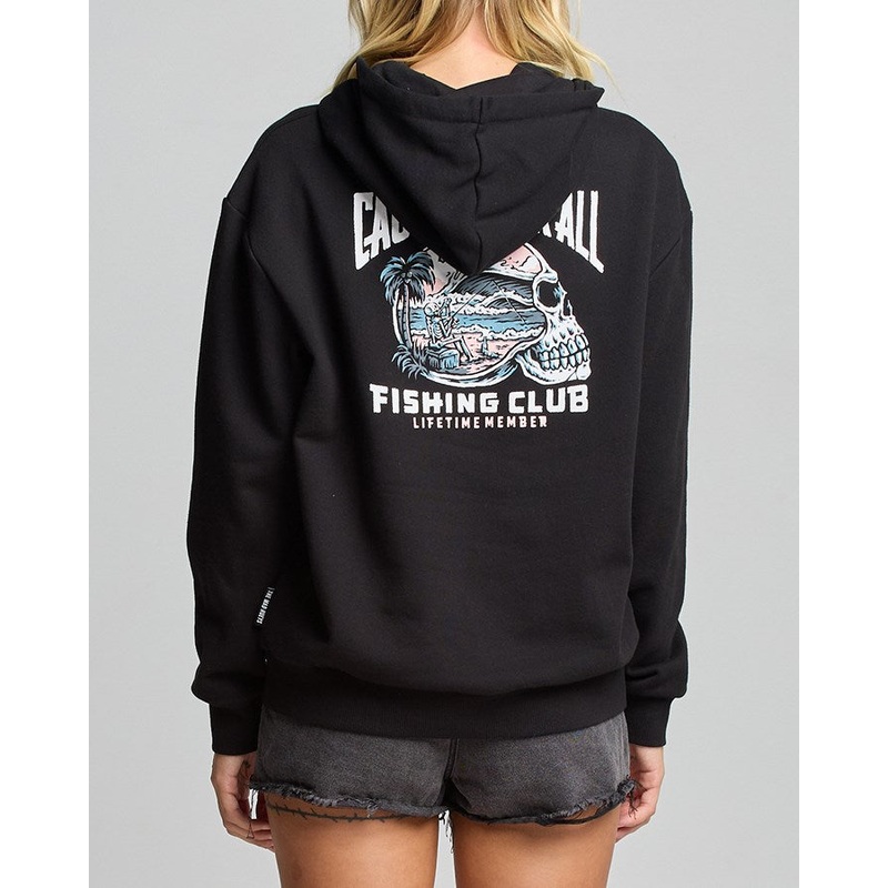 The Mad Hueys Fk All Club Member Womens Pullover BLACK XS