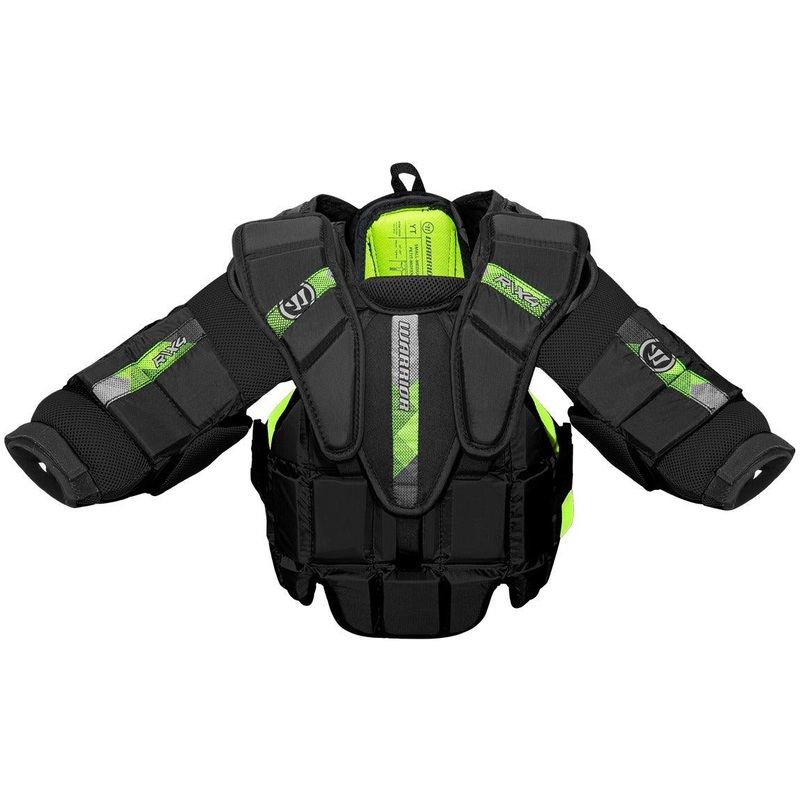 Warrior Ritual X4 E Goalie Chest Protector – Youth S/M Black