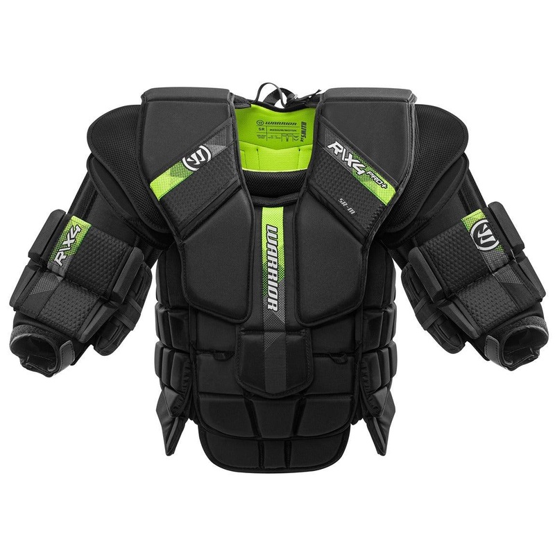 Warrior Ritual X4 Pro Goalie Chest Protector – Senior S Black