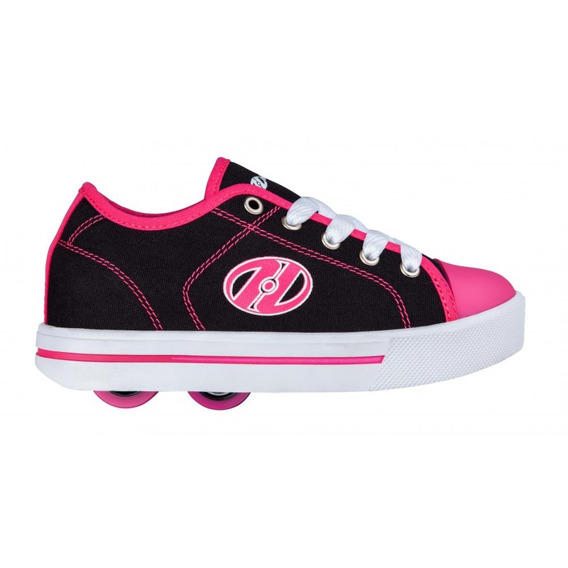 Heelys Classic X2 – Black/White/Hot Pink UK 11J