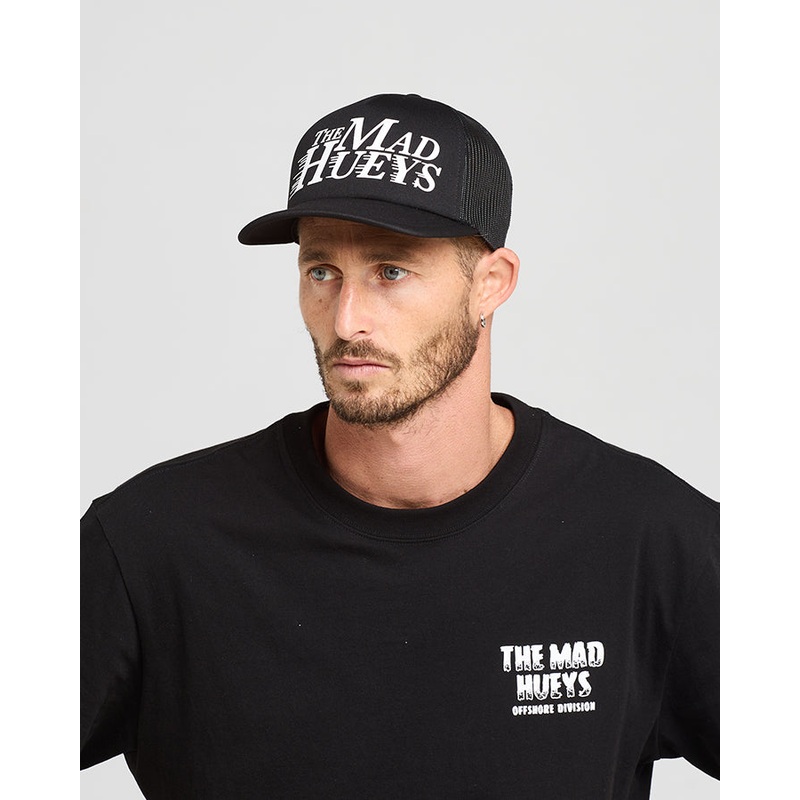 The Mad Hueys Speeding Hueys Foam Trucker BLACK OSFM