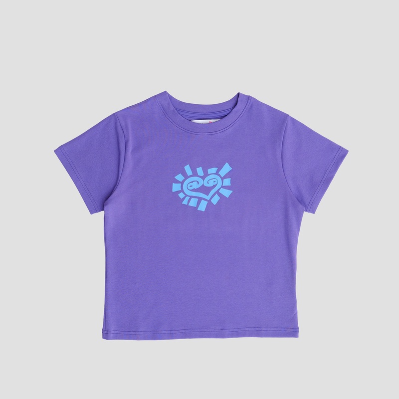 Always Baby He@rt T-Shirt Purple X-Small