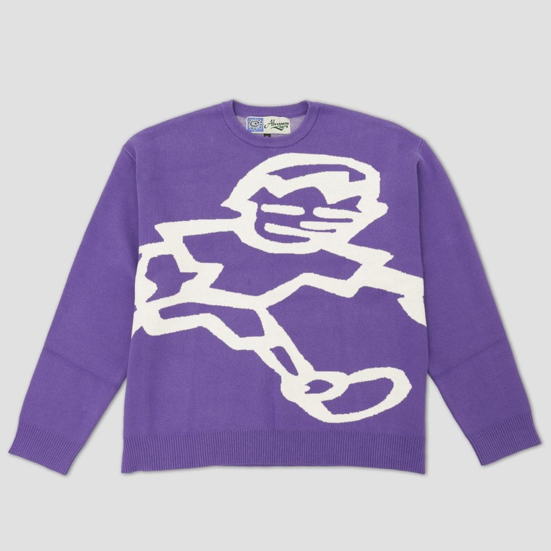 Always Run @Sun Knitted Sweater Purple Small