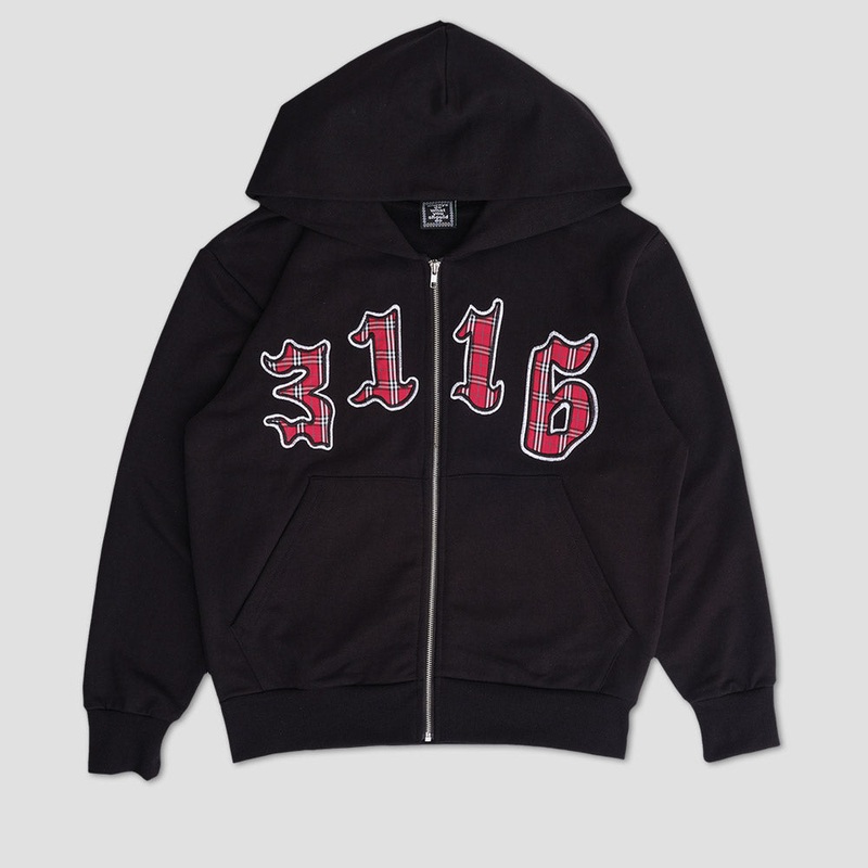Always 3116 Premium Zip Up Hoodie Black Small