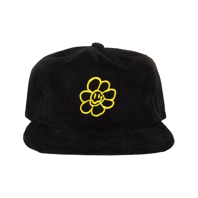 Daisy Hat Corduroy Black