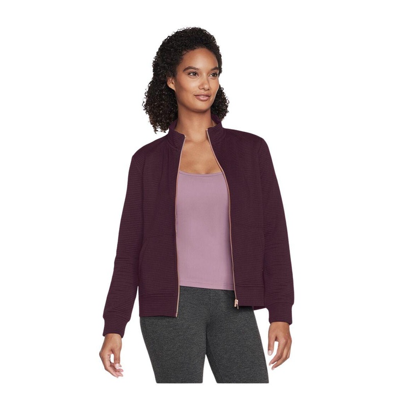 Skechers Hoodless Hoodie GOWALK Everywhere Jacket – Women XS Purple