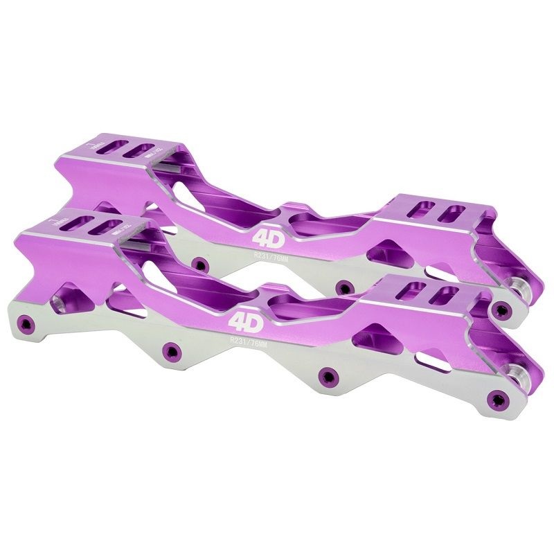 FR Skates Purple 4D Rockered Frames – 231mm