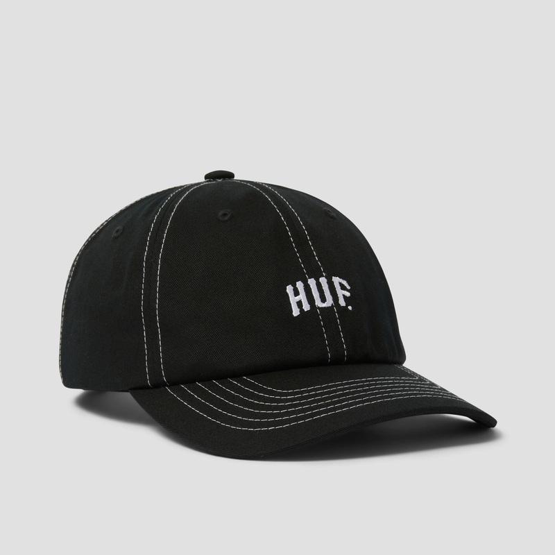 HUF Arch Logo 6 Panel Cv Hat Black