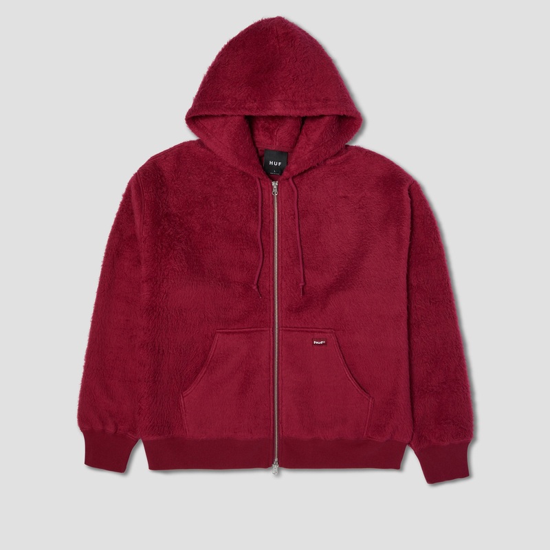 HUF Corso Heavyweight Zip Hood Berry Small