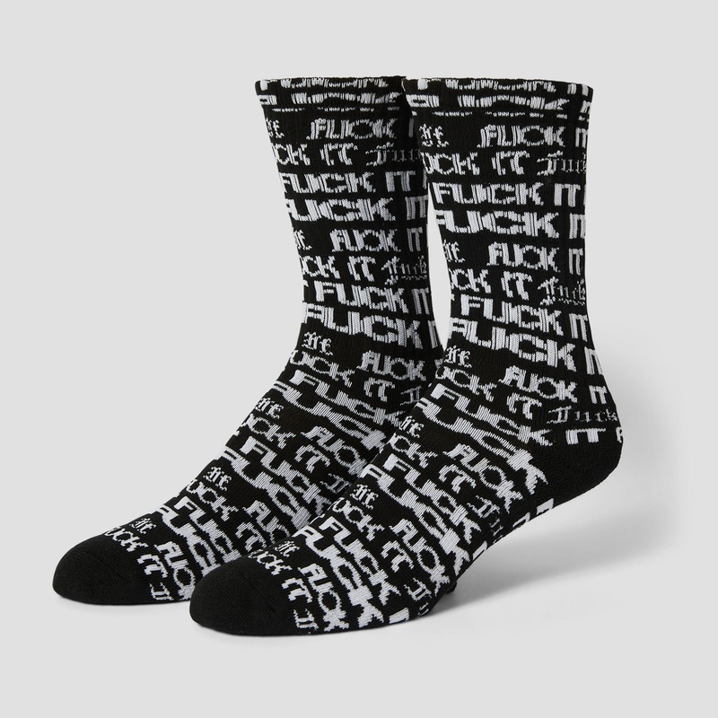 HUF Fuck It Flyer Sock Black