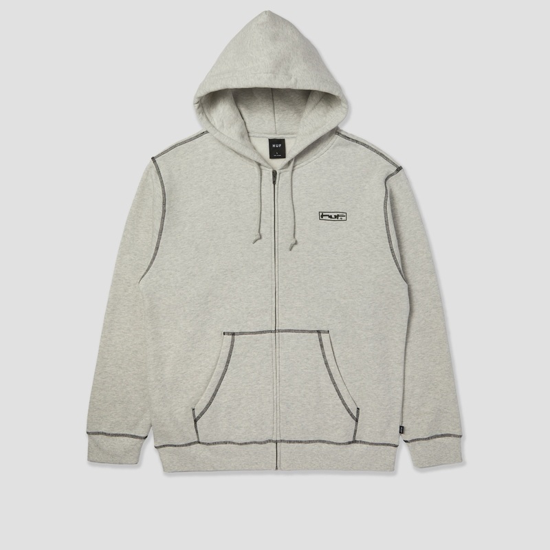 HUF Stretch Zip Hood Ash Small