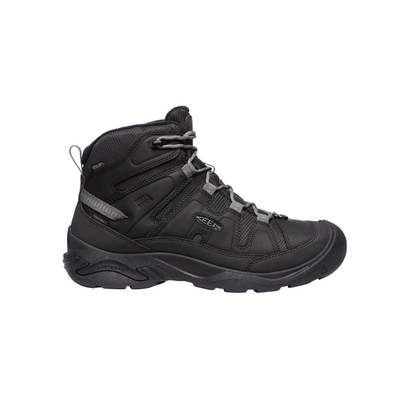 Keen Circadia Polar Mid Hiking Boot – Men 7 black/Steel Grey
