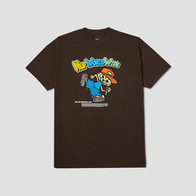HUF Chop Kick Block T-Shirt Bison Small