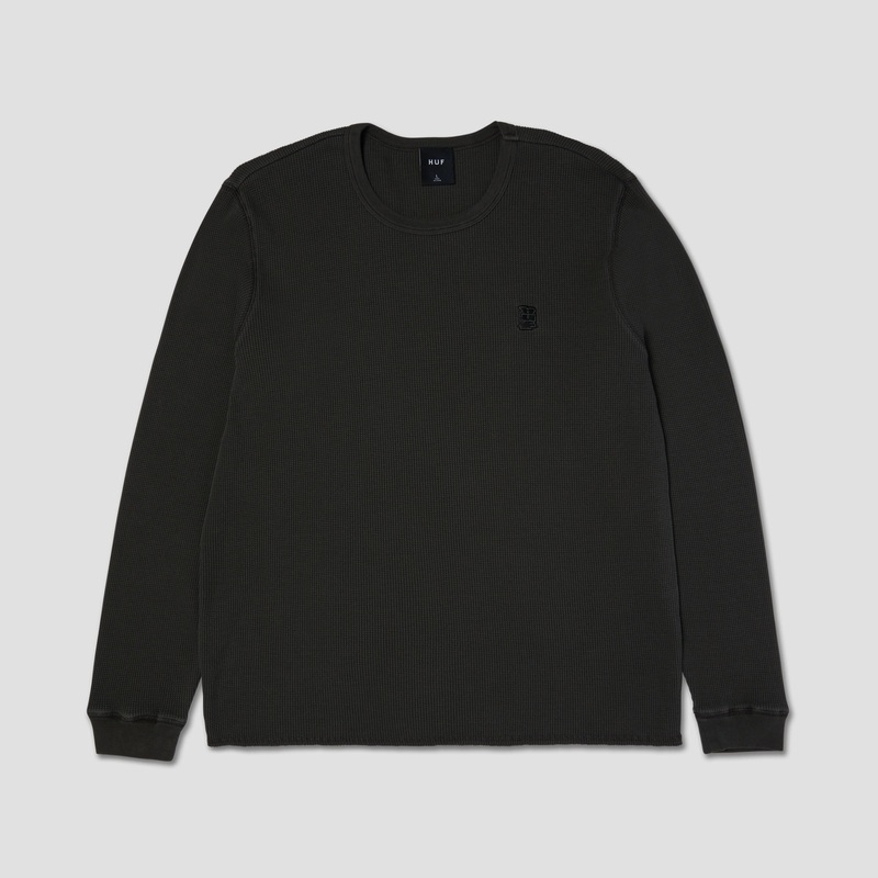 HUF Megablast Overdyed Longsleeve Thermal Asphalt Small