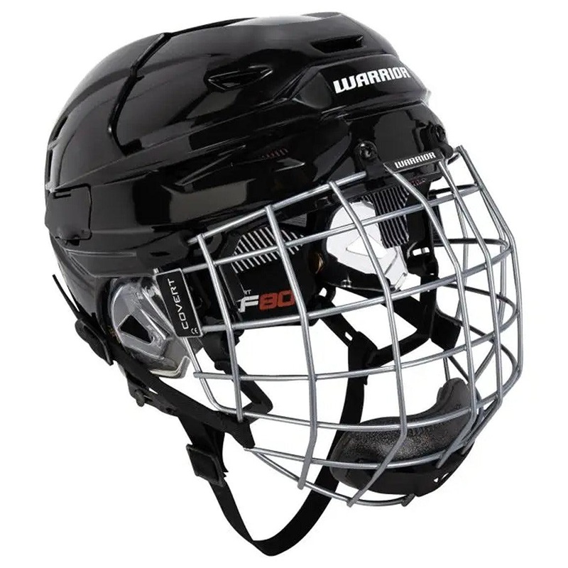 Warrior Covert CF 80 Hockey Helmet (Combo) – Senior S Black