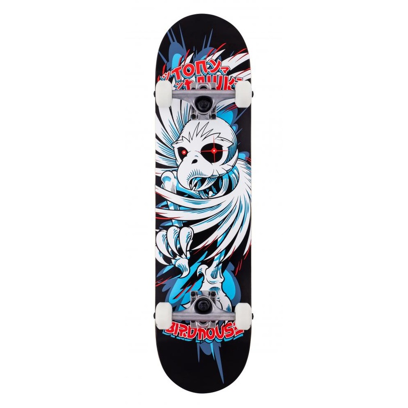 Birdhouse Stage 1 Hawk Spiral Black Skateboard – 7.75″