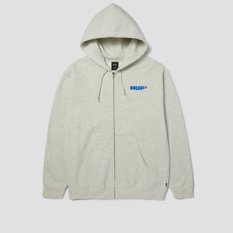 HUF All Caps Zip Hood Ash Small