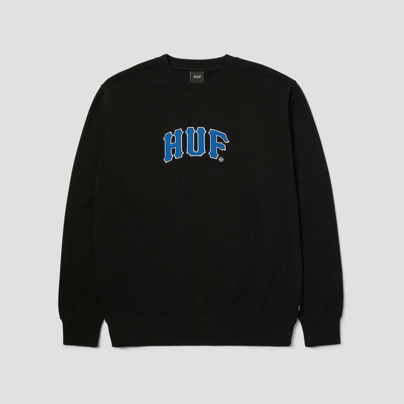 HUF Arch Applique Crew Black Small