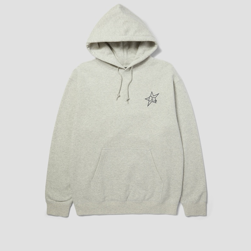 HUF H Star Logo Hood Ash Small