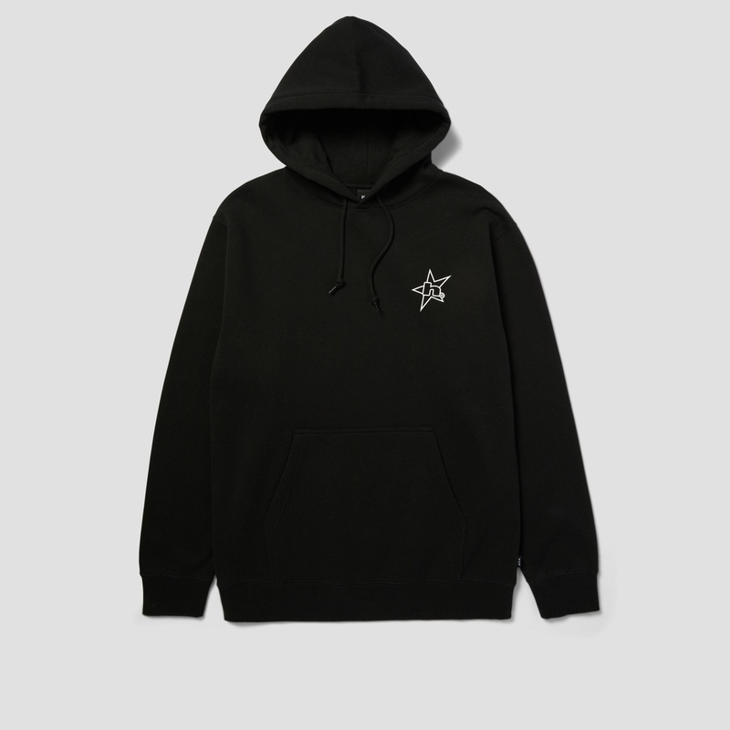 HUF H Star Logo Hood Black Small