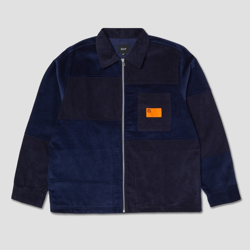 HUF Union Corduroy Shacket Navy Small