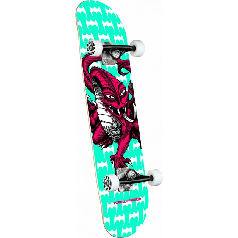 Powell Peralta Cab Dragon One Off Teal Skateboard – 7.75″