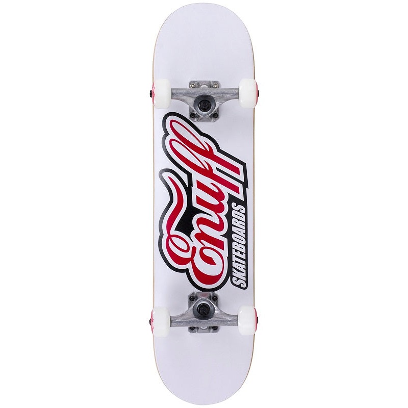 Enuff Classic Logo White Mini Skateboard – 7.25″