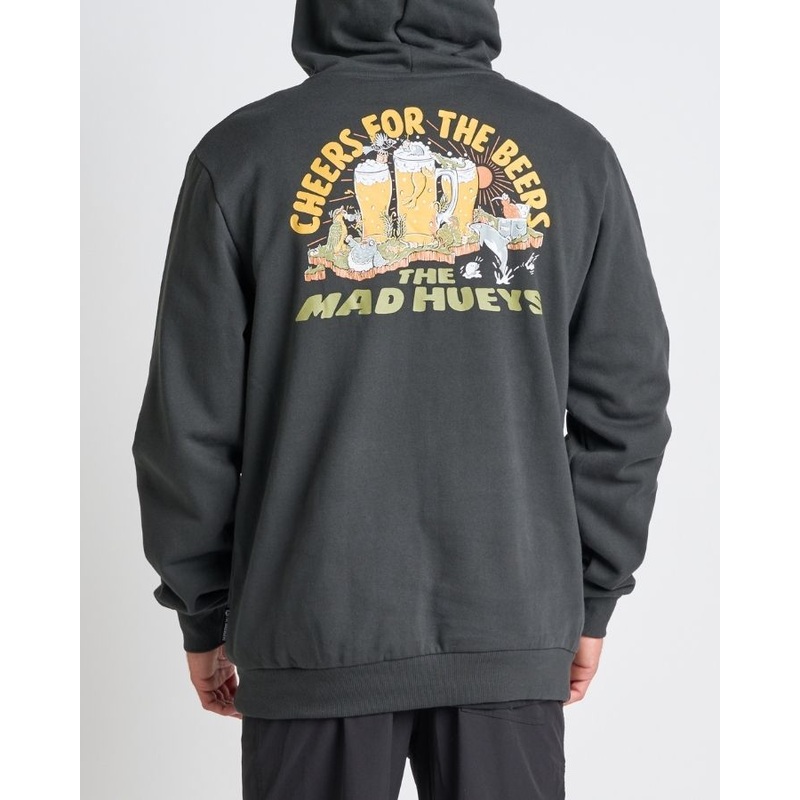 The Mad Hueys NZ BEERS | PULLOVER VINTAGE BLACK S
