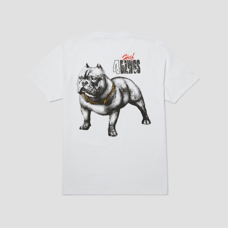 HUF 4 The Dawgs T-Shirt White Small