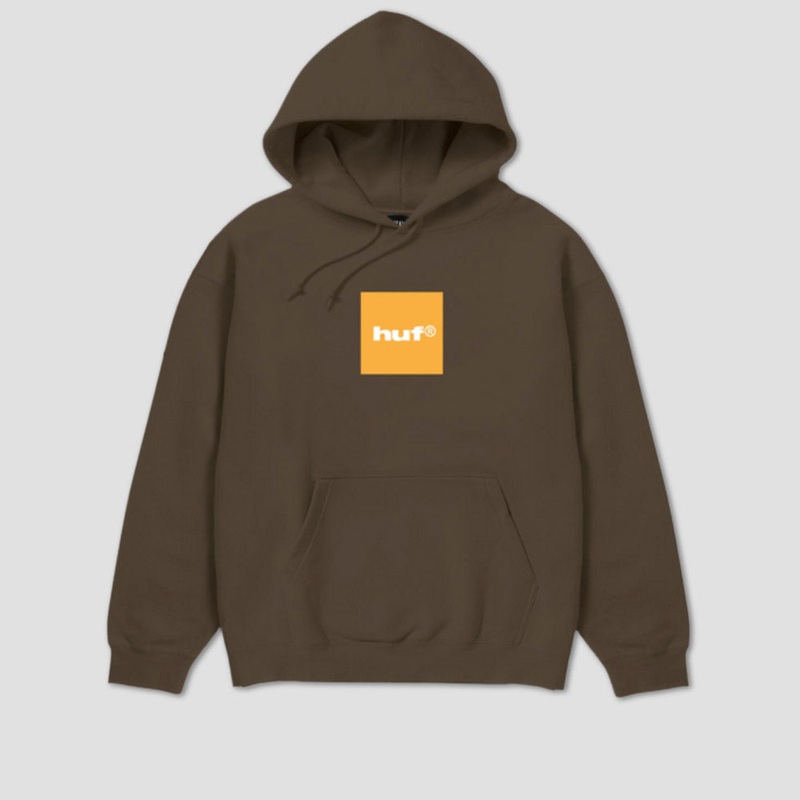 HUF 89 Box Logo Hood Chocolate Small