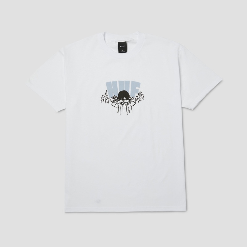 HUF Dazed T-Shirt White Small