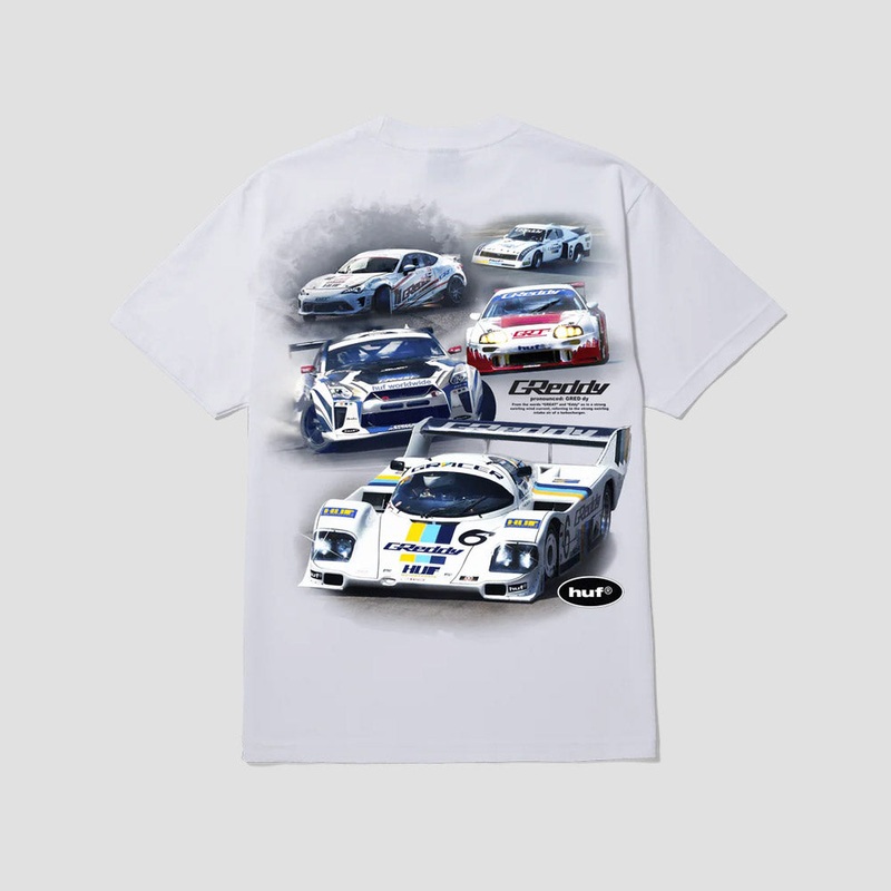 HUF Greddy Showcase T-Shirt White Small