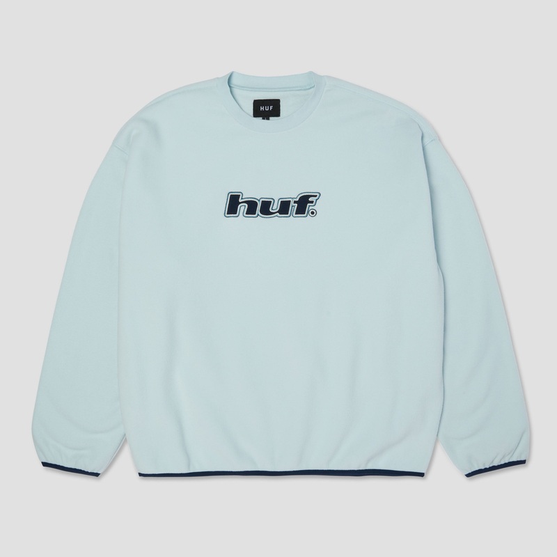 HUF H Dot Polar Fleece Crew Sky Small